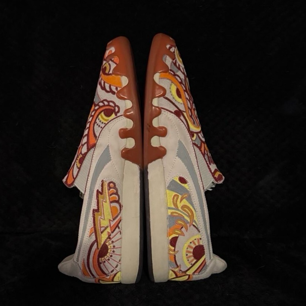 Puma Hand Painted Psychedelic Slip-On Sneakers by Damien Bart 1/1.  size 11 - Picture 4 of 6